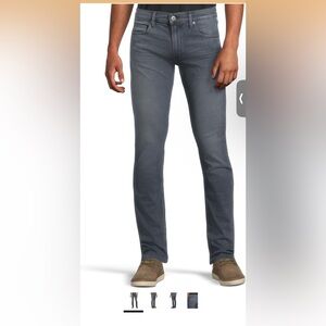 PAIGE Men's Slim Straight Jeans in Gray